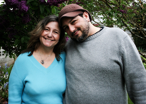 Printed Matter Vancouver co-editors Toni Partington and Christopher Luna (photo by Anni Becker)