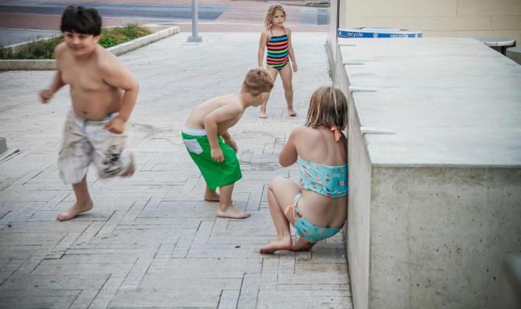 kids run and play by AB