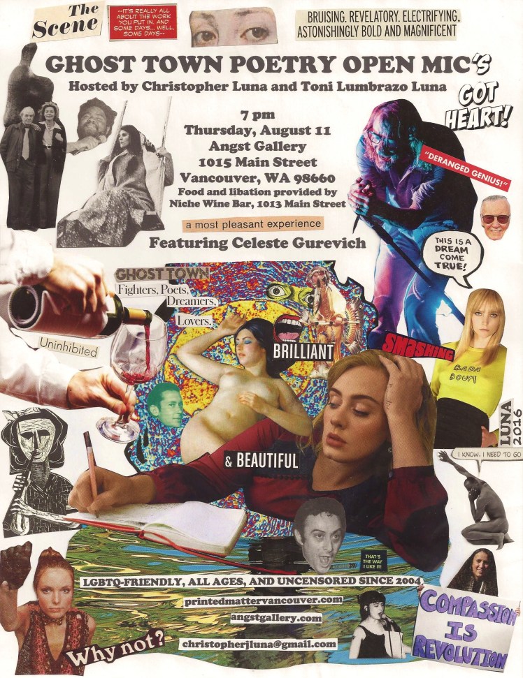 Ghost Town Poetry Flyer August 11 2016