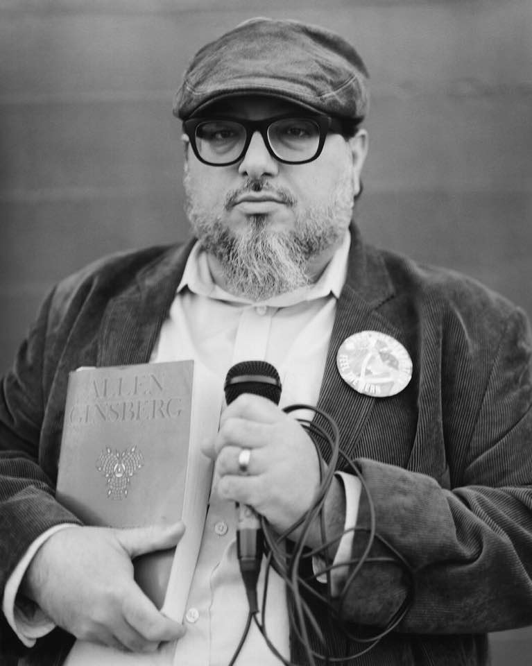 Christopher with Ginsbergs Collected by Julian Nelson December 2016