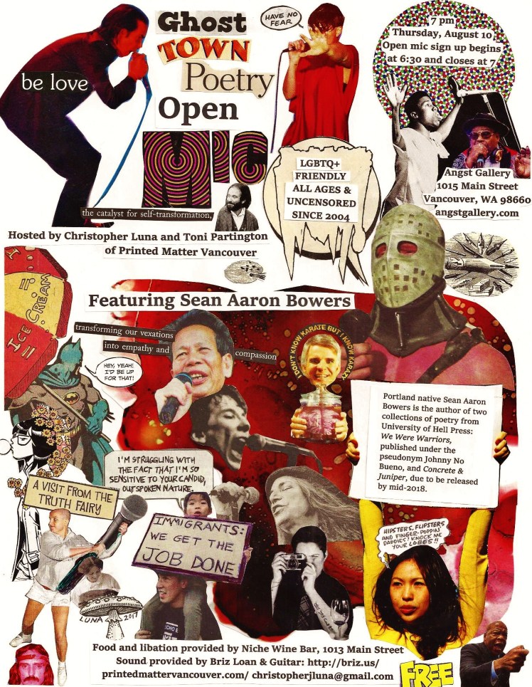 Ghost Town Poetry Open Mic Flyer August 10 2017 edit
