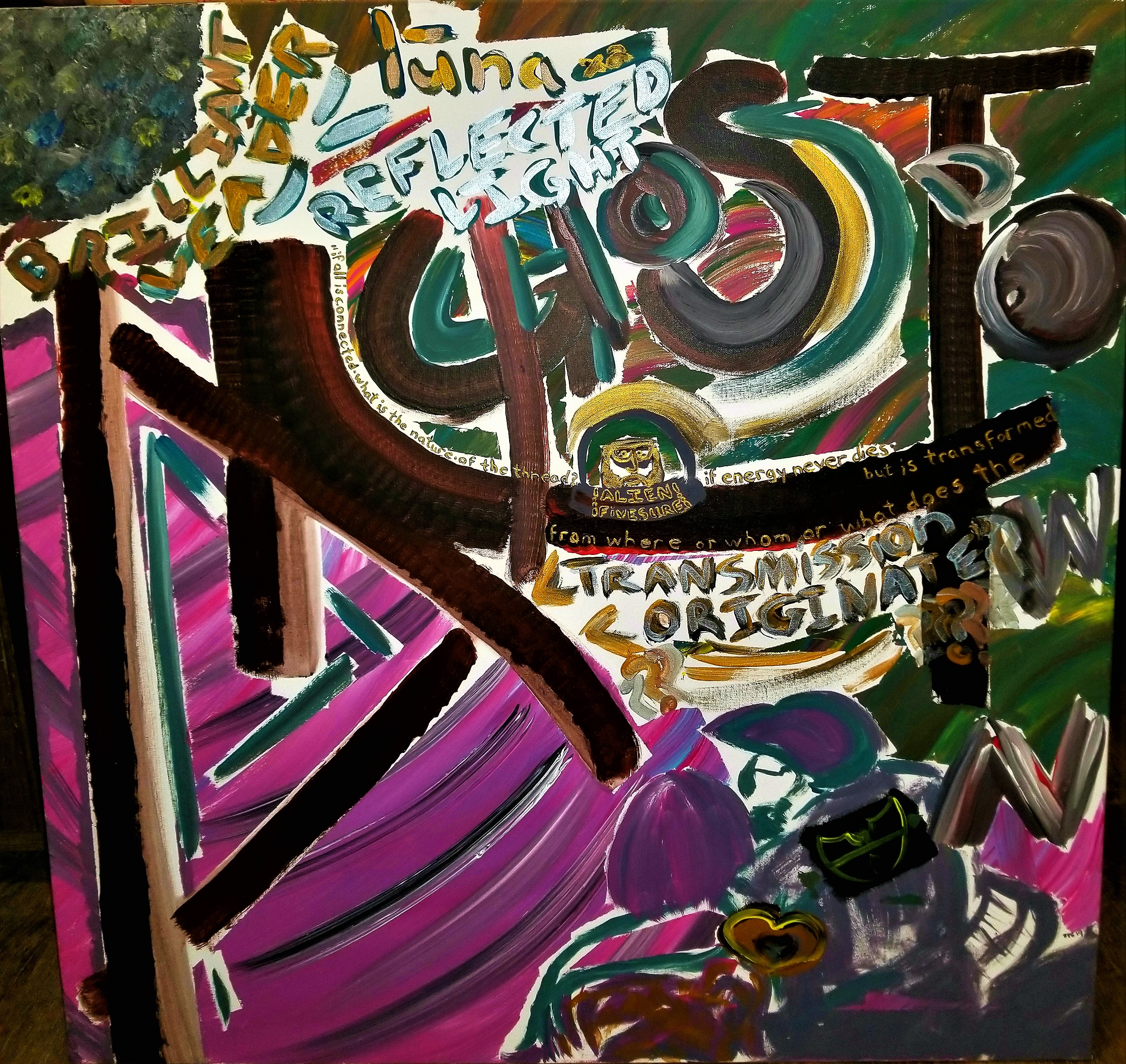 Ghost Town Angst Luna Tribute Painting by Scotty Carstensen