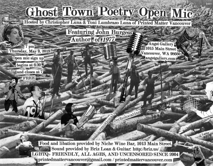 Ghost Town Poetry Open Mic Flyer May 9 2019 cropped