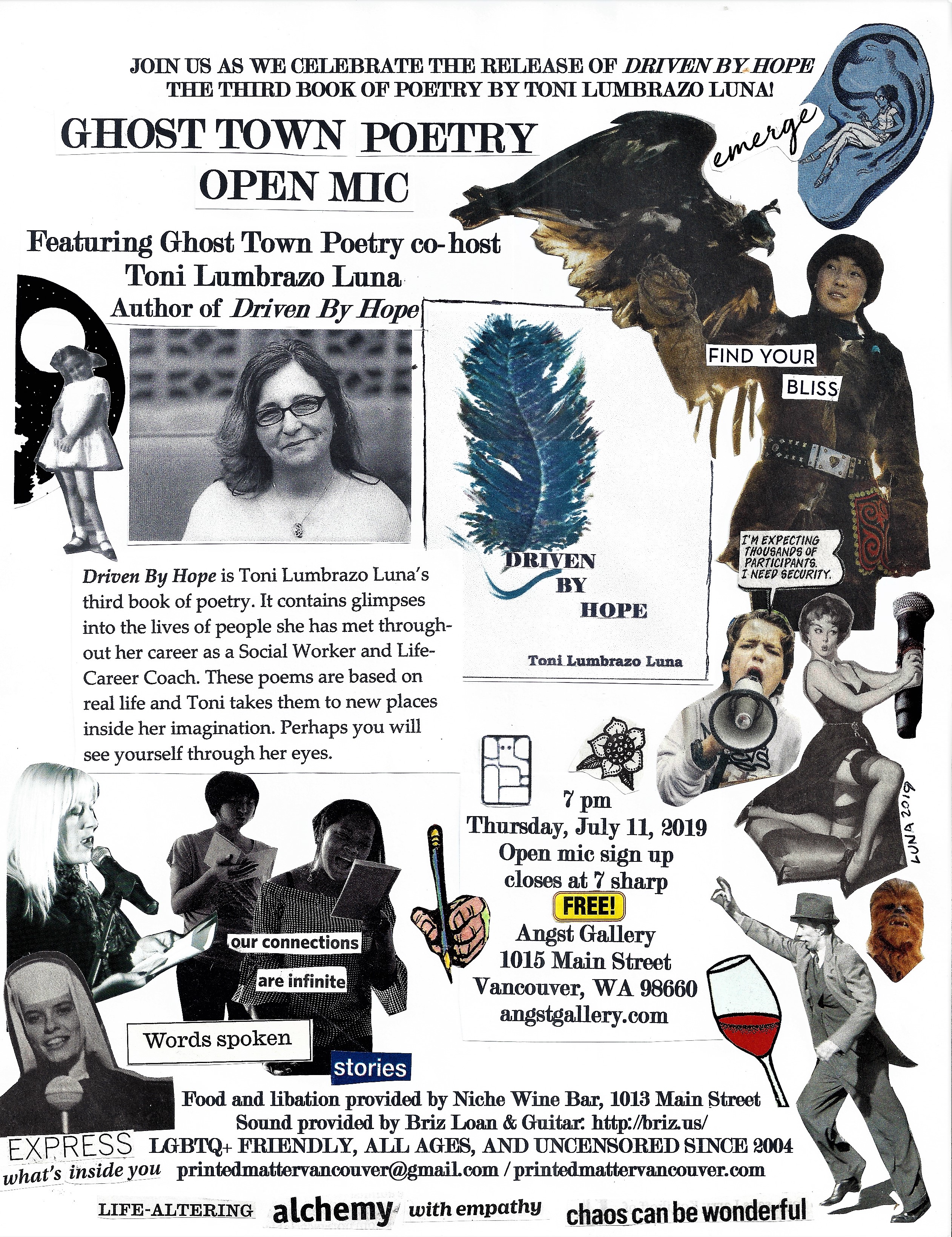 Ghost Town Poetry Open Mic flyer July 11 2019 cropped
