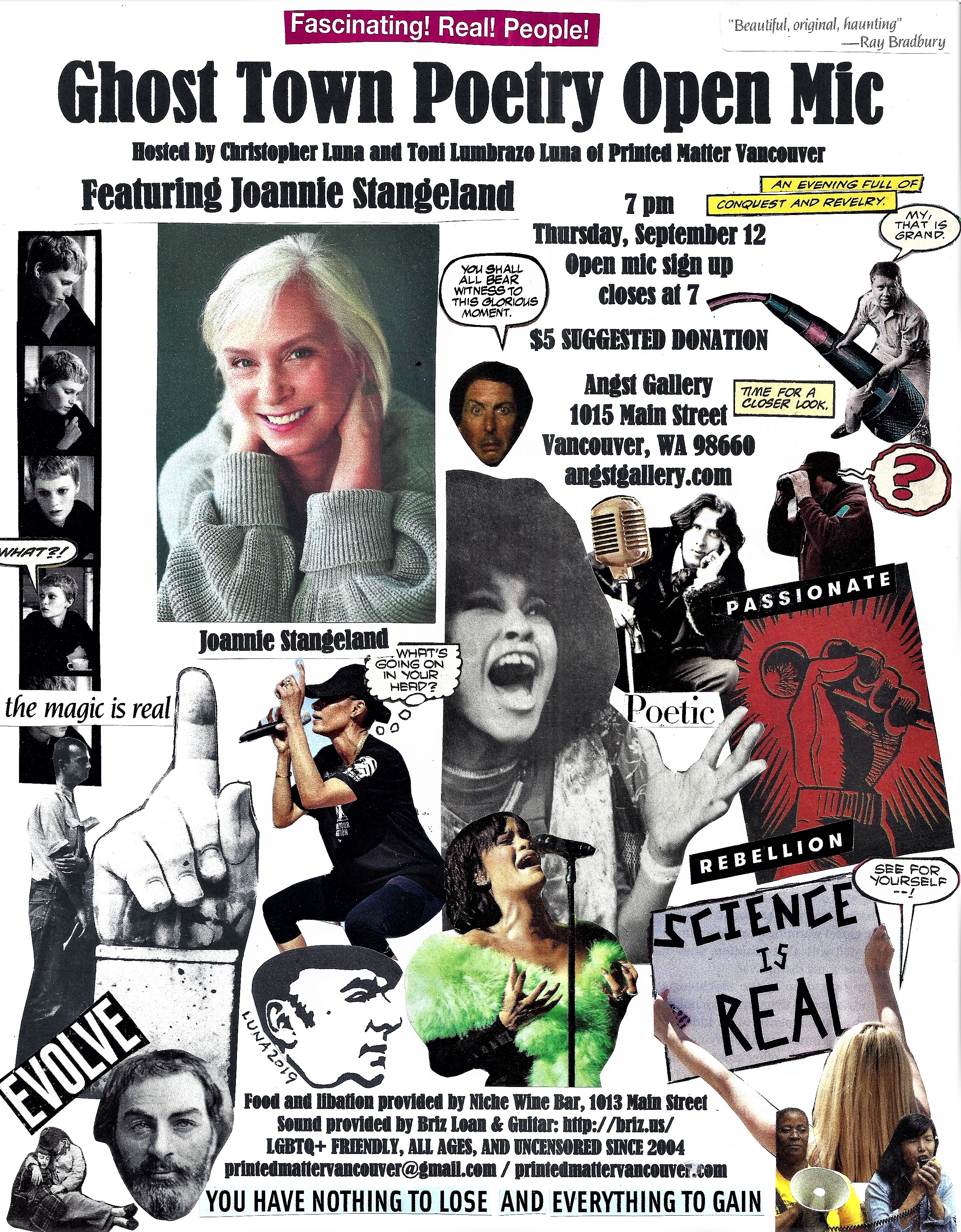 Ghost Town Poetry Open Mic flyer September 12 2019 edit