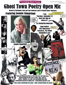 Ghost Town Poetry Open Mic flyer September 12 2019 edit