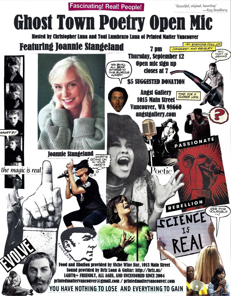 Ghost Town Poetry Open Mic flyer September 12 2019 edit