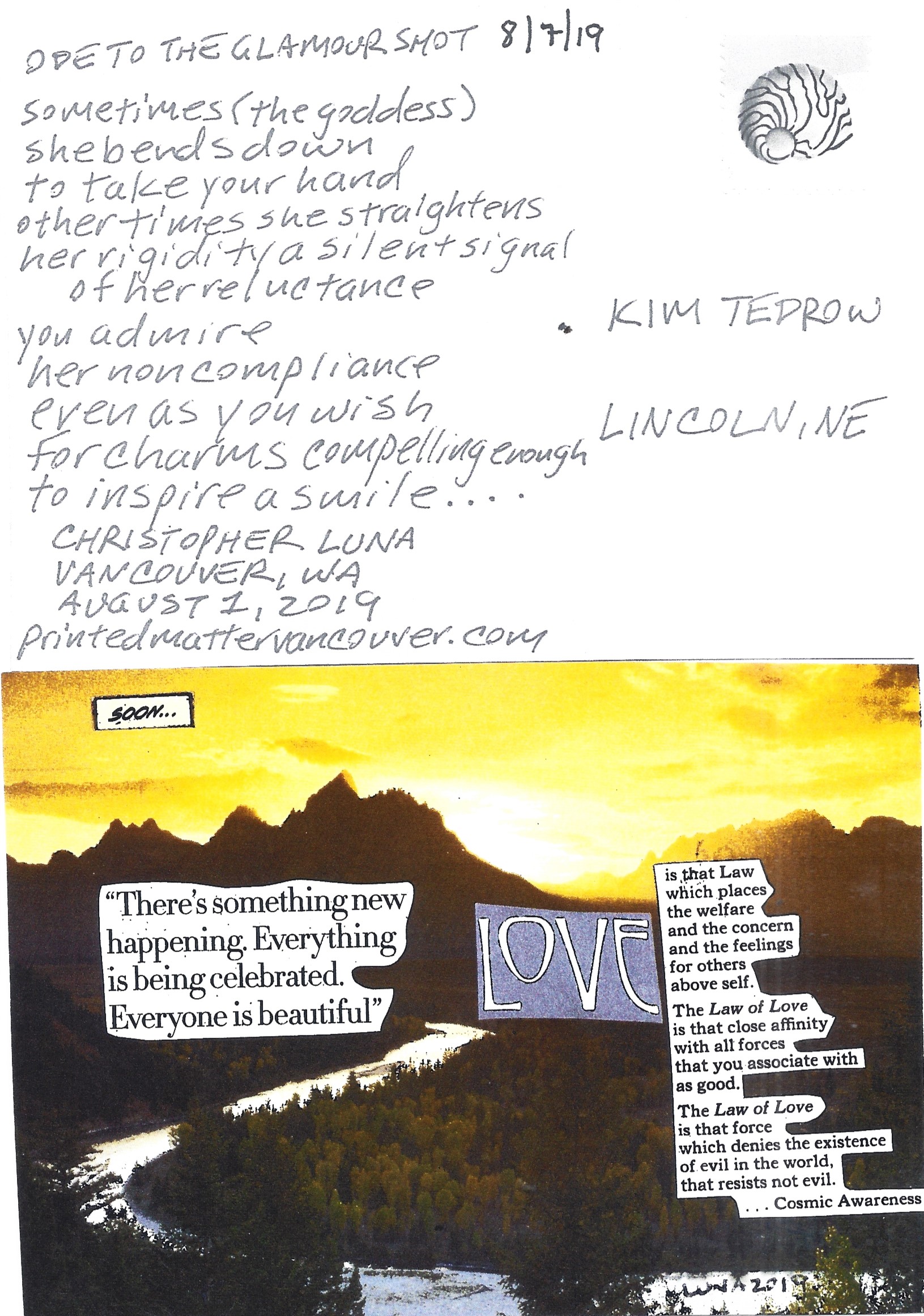 August 7 Kim Tedrow