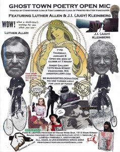 Ghost Town Poetry Open Mic Flyer January 9 2020