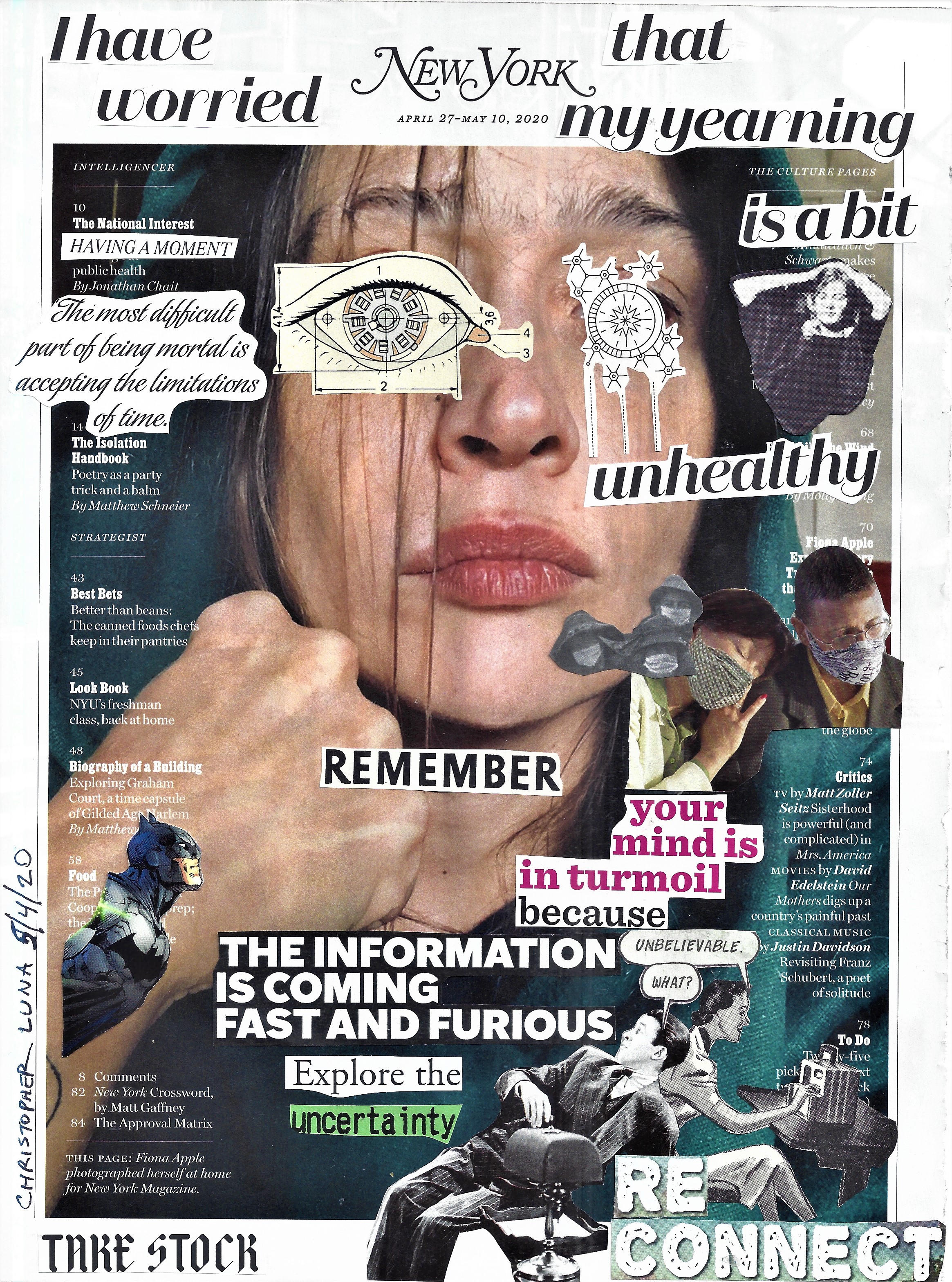 I have worried that my yearning is a bit unhealthy May 4 2020